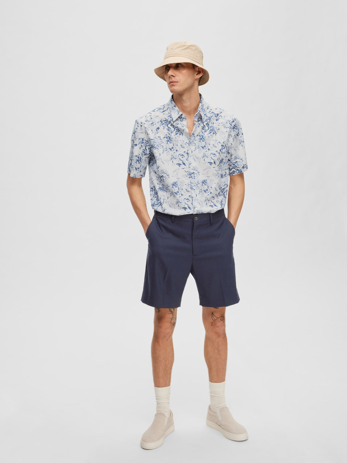 SELECTED HOMME - SLIM-ADAM Shorts - Dark Sapphire